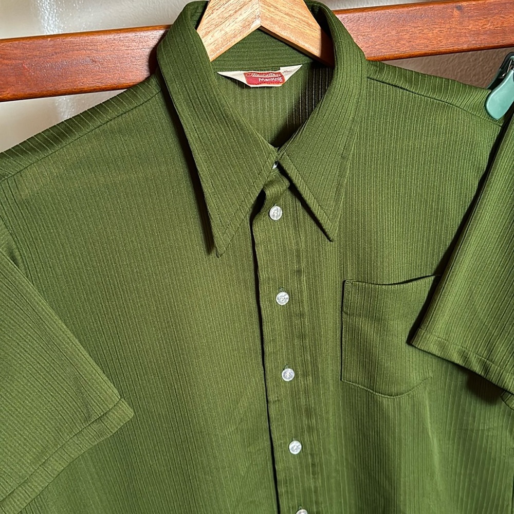Vintage Manhattan ManKnit Men’s Button Down Short Sleeve
